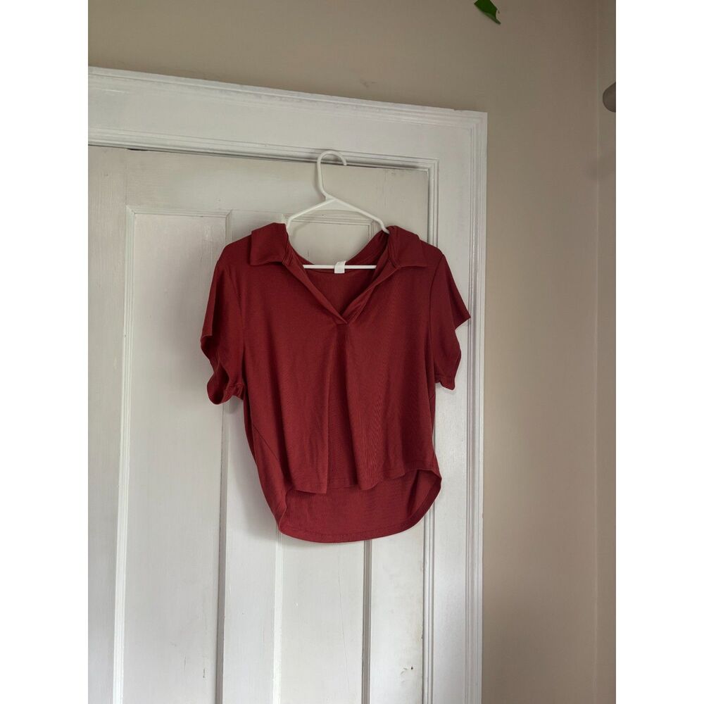 Cropped polo tee